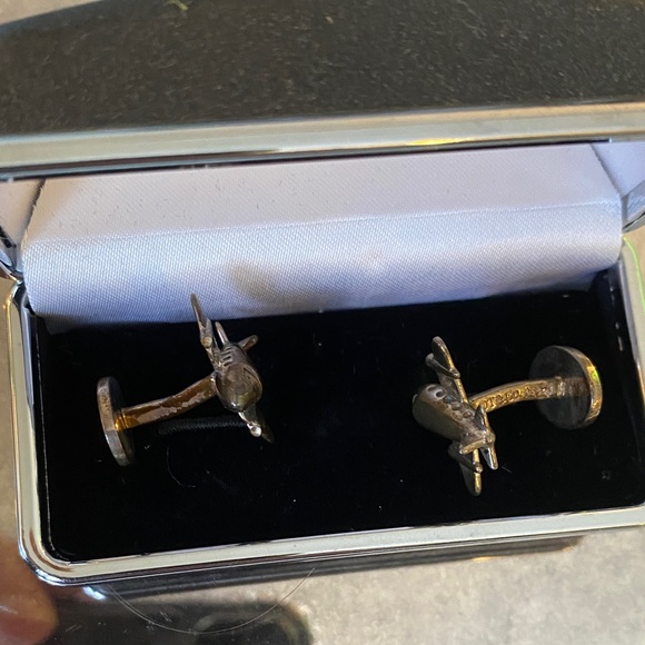 Tiffany & Co. Sterling Silver Airplane AG925 Cufflinks